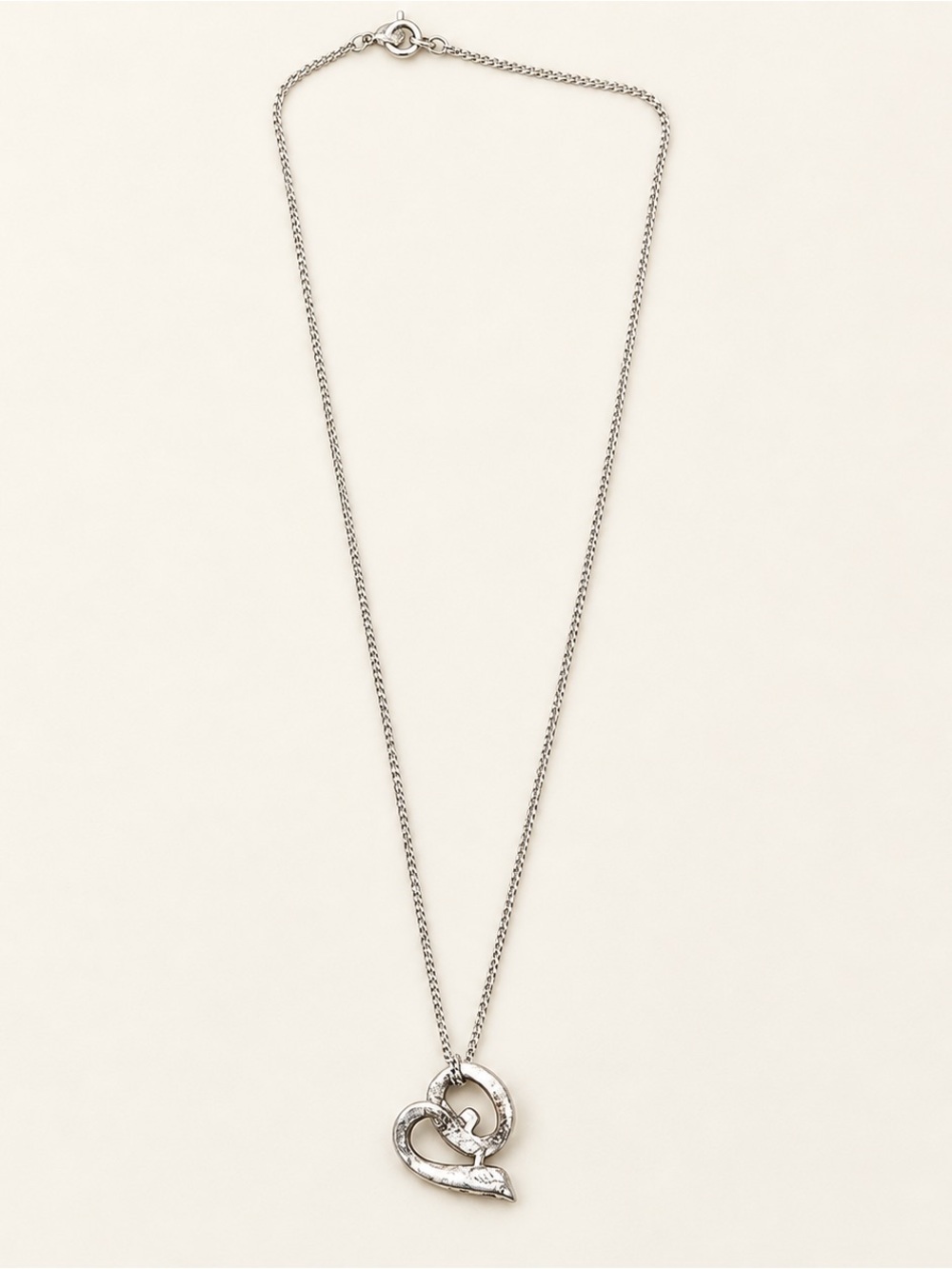Givenchy Silver-Tone Crystal Loop Pendant Necklace - Silver